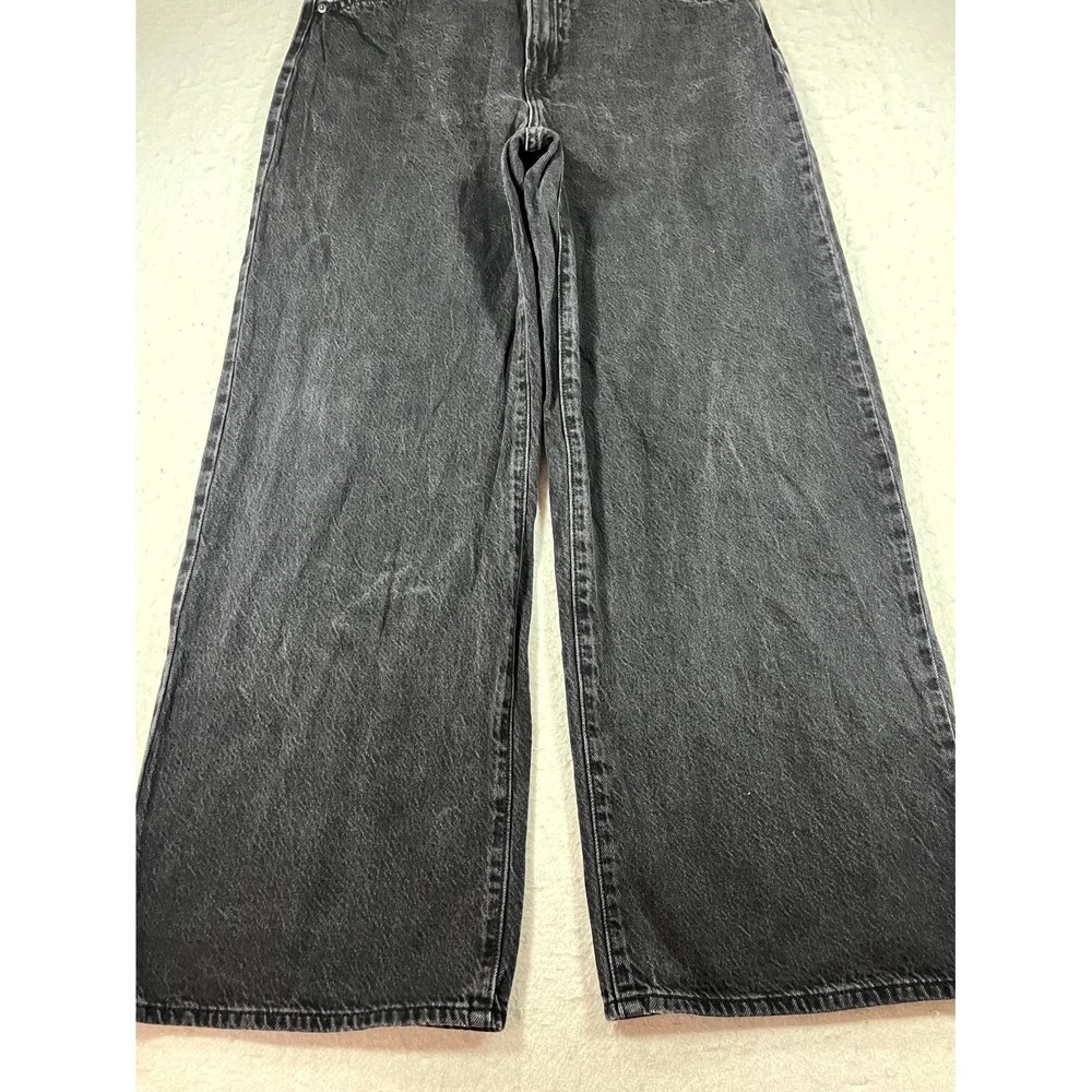 Levi Strauss & Co Cinch Baggy Jeans Womens 31x31 Black High Rise Straight Leg - Picture 3 of 16